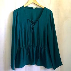 Gianni Bini dark forest green top